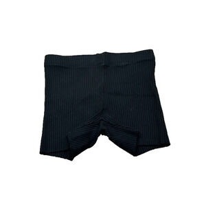 NWT Cotton Citizen Womens Ibiza Ribbed Bike Shorts Elastic Cycling Black Size M